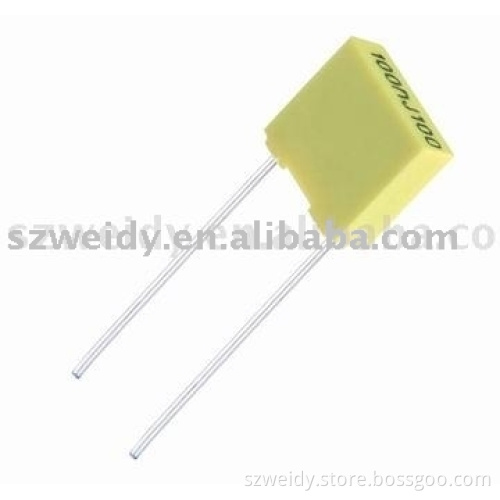 Cl21X-B MEMB Subminiature metallized polyester film capacitor -box